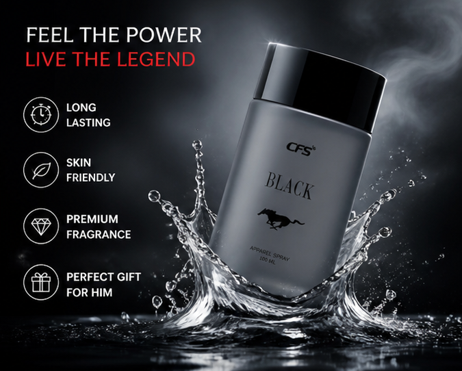 Logic Luxury CFS BLACK Eau De Apparel Perfume For Men & Women (100ml)